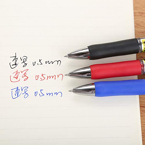 VIDOO 12 STK/Box Presse Typ Gel Stifte 0.5 mm Nib Signing Pen Glatte Schreib Gel Tintenstift - Schwarz