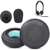 Cuscinetti auricolari di ricambio in schiuma compatibili con cuffie da gioco USB Logitech H820e H650e (1 set)