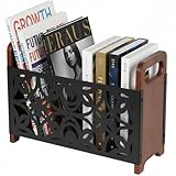 Zeitungsständer,Zeitschriftenhalter,stehsammler holz，zeitschriftenständer, Aufbewahrungskorb Magazinsammle für Büro Zuhause