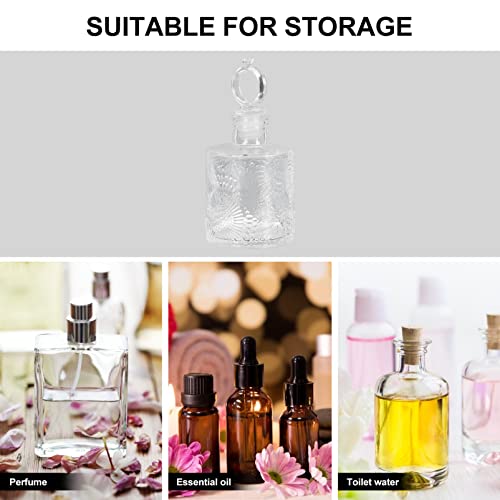 Cabilock 2 peças retrô suporte de vidro de óleo fragrância versátil desktop casa para ar com garrafa