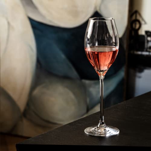 Foto von Krosno Champagnergläser Prosecco-Gläser | Set von 6 | 280 ML | Harmony Kollektion | Sektgläser Sektflöten | Perfekt für zu Hause, Restaurants und Partys | Spülmaschinenfest