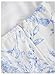 Floerns Girl's Floral Print Sleeveless Ruched Ruffle Hem A Line Cami Short Dress White Blue 11Y