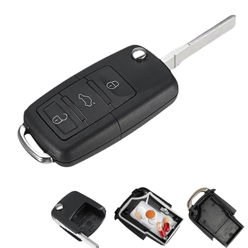 1Pcs Car Key Hidden Compartment Realistic for Secret Key Waterproof Hidden Storage Multifunction for Secret Compartment for Key Storage Box for Festivals Pubs Outdoors Camping Beach etc(Black)