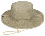 UPF 50+ Sun Adventure Hat for Men and Women: Wide Brim Boonie Bucket Hat for Outdoor Activities, Fis