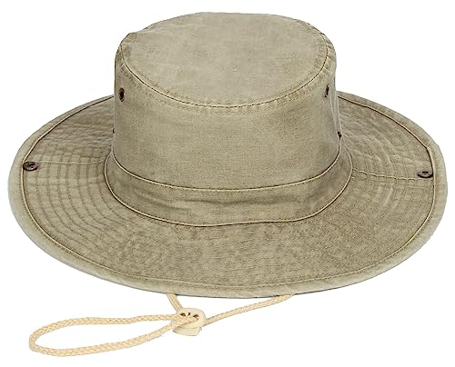 Upf 50+ Sun Adventure Hat For Men And Women: Wide Brim Boonie Bucket Hat For Outdoor Activities, Fishing, Travel Khaki #TOP7