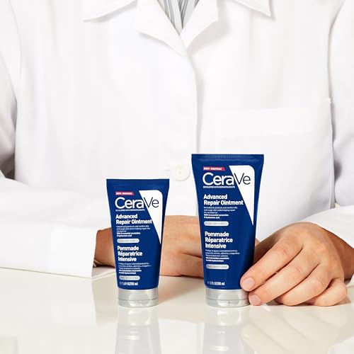 CeraVe Advanced Repair Ointment for Very Dry Chapped Skin With 3 Essential Ceramides, Pharmaceutical-Grade Petrolatum, Hyaluronic Acid, Face Body & Lips, Dermatologist Developed, 88ml