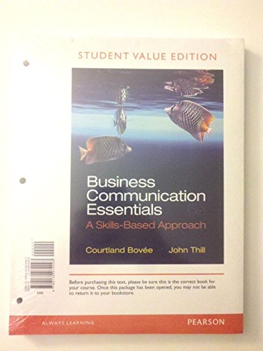 Business Communication Essentials: Student Value Edition