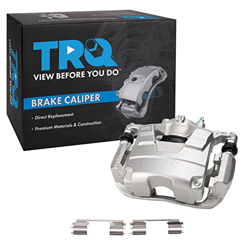 Image of TRQ Front Right Brake Caliper w /Bracket Passenger Side