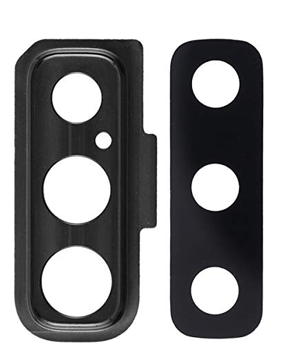 Mozomart Back Camera Glass with Adhesive Sticker Compatible with Samsung Galaxy A7 A750 (2018) (Black)