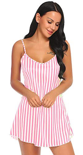 Xs and Os Women's Satin Striped Mini Night Wear With Panty - Review, Price and Buying Guide