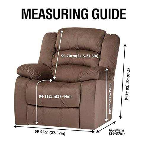 Velvet Recliner Chair Covers, 1-Pieces Stretch Recliner Covers For Recliner Chair With Pockets Stretch Couch Cover Slipcovers Furniture Protector Jacquard Fabric Small Checks ( Color : Dark Blue ) #TOP4