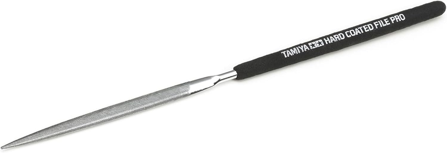 Tamiya America, Inc Hard Coated File PRO Half-Round 5mm Width, TAM74126