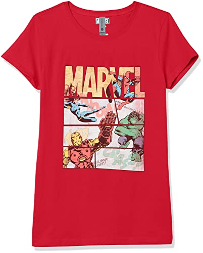 T-shirt Marvel fille top manches courtes vêtements enfants imprimé panels de héros