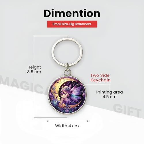 Image of MG | Protective Evil Eye /Spiritual Symbols /Om /Motivational Keychains | Double-Sided Metal Key Ring | Good Luck and devine Charm for Car, Bike, Home & Office