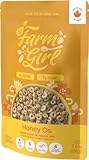Farm Girl - Honey Nut Os Artistian Keto Cereal - Low Carb, Non-GMO, Gluten Free, Zero Sugar, Zero Preservatives - Plant Based Protein - Perfect For Keto, Vegan and Paleo Diets (11.28oz)