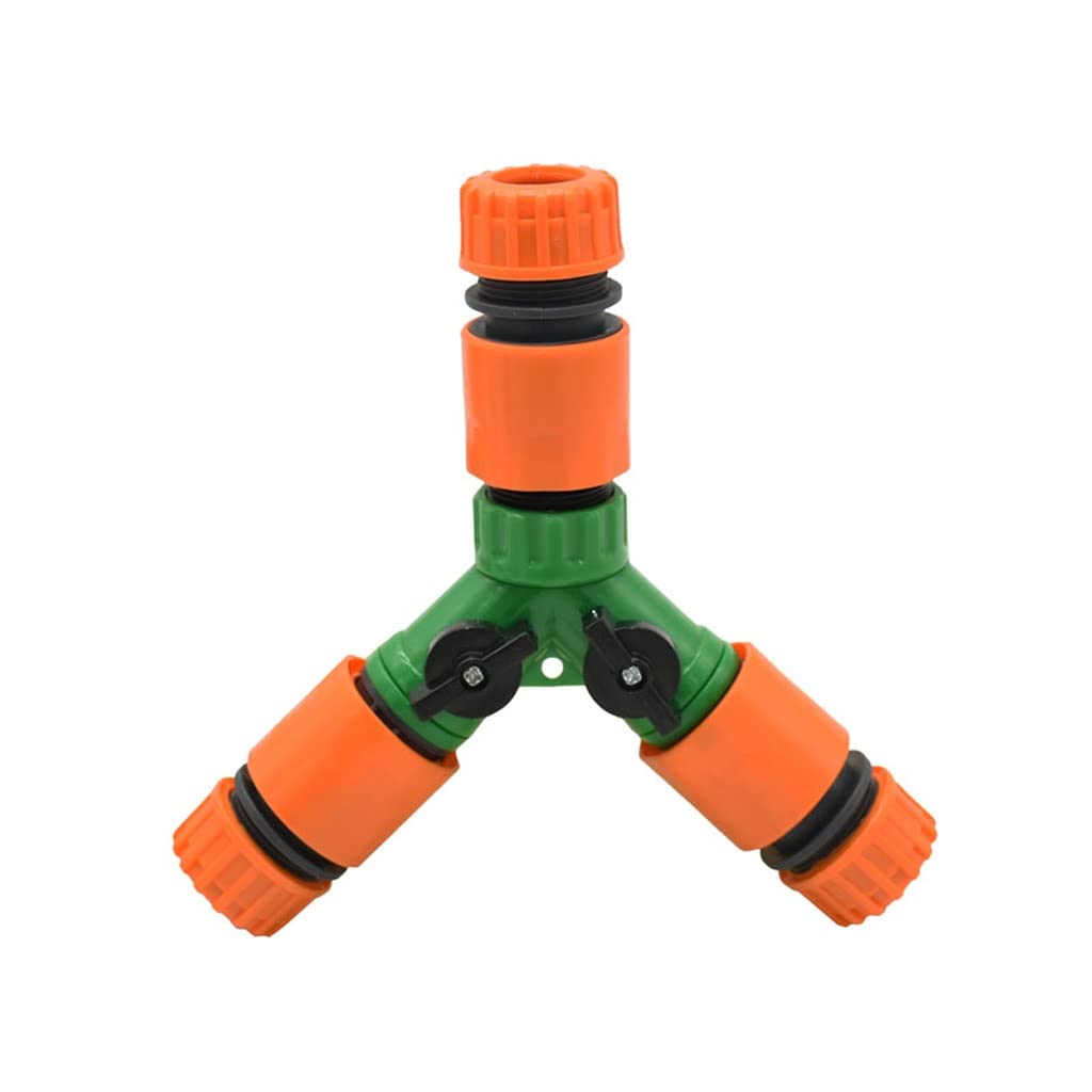 Splitter de tube d'irrigation Y 2 voies pour double tuyau 16mm 20mm