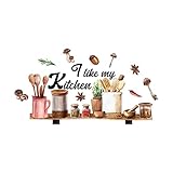 Mirabuy Kitchen Wall Stickers Kitchen Quotes Wall Decals I Like My Kitchen Wall Decals for Kitchen Wall Decor