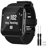 GVFM Cinturino compatibile con Garmin Forerunner 35, cinturino di ricambio  in morbido silicone per smartwatch Garmin Forerunner 35, adatto per polsi  da 130 a 230 mm, 1- Arancione Rosso : Amazon.it: Elettronica