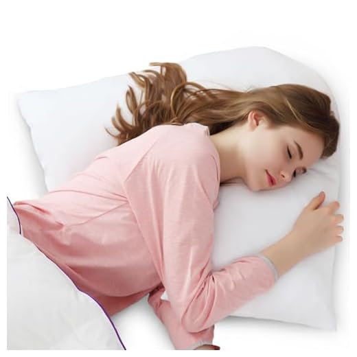 Cheer Collection Down Alternative Premium V Pillow with Zippered Cover