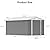Patiowell 12 x 8 FT Outdoor Storage Shed, Steel Shed Storage House with Design of Lockable Doors, Utility and Tool Storage for Garden, Patio, Backyard, Outside use, Gray
