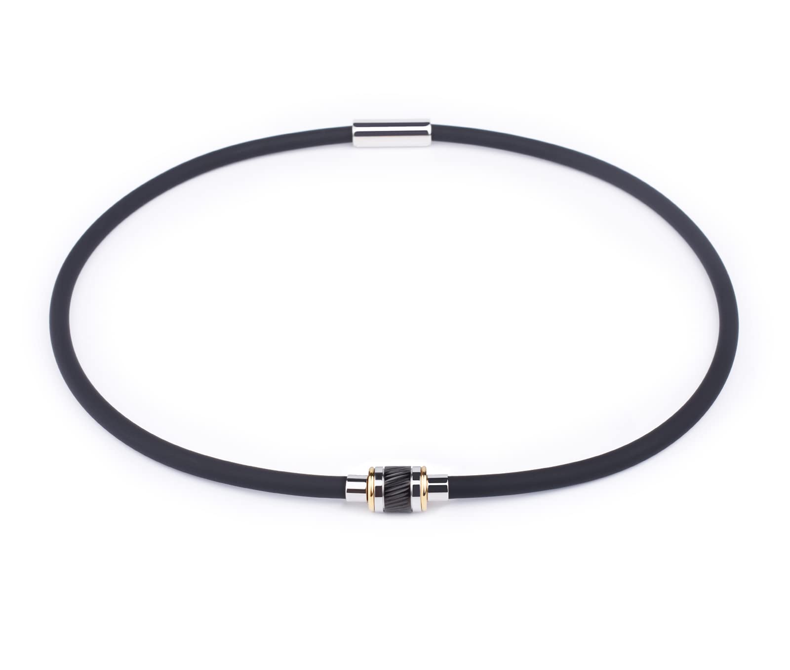 Amazon.co.jp: AIMEIS Necklace, Silicone, Germanium, Magnetic Joint