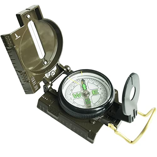 Bússola Profissional Lorben Estilo Militar Compacta Camping Caça Trilha GT6136