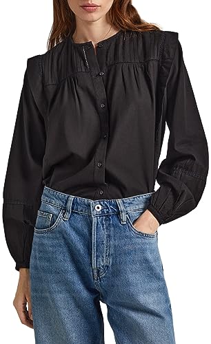 Pepe Jeans Jaxie Blouse, Negro (Black), XL para Mujer