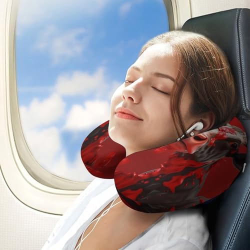 Almohada de memoria tamaño único U para viaje miniatura 3