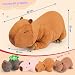 Imagen de shownicer Peluche de Capybara 5 unidades Juguete de peluche Kawaii Capybara Cojín de peluche Juguete Regalo para Adultos Niños 3+ años