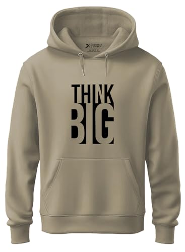 Image of XENOVAURBAN Hoodie for Men /Women | Unisex fit Cotton Fleece Hooded Sweatshirt - THINKB1