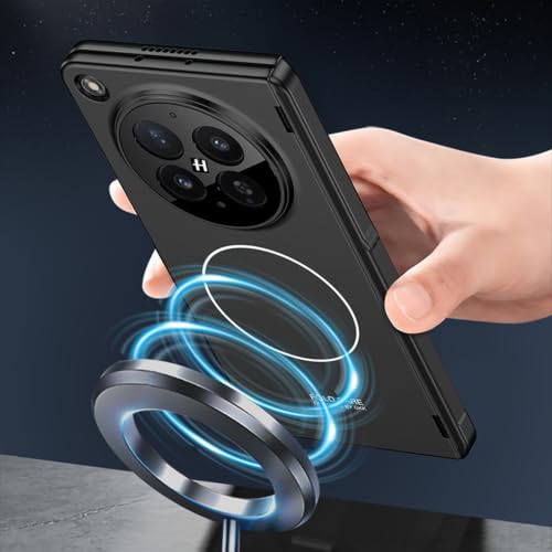 Coque Oppo Find N6 avec charnière et protège-écran espion gris - 3