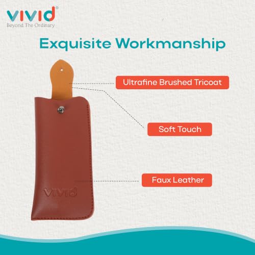 Image of Unisex Specs Snap Button Eyewear Dabbi Artificial Leather Soft Case Cover