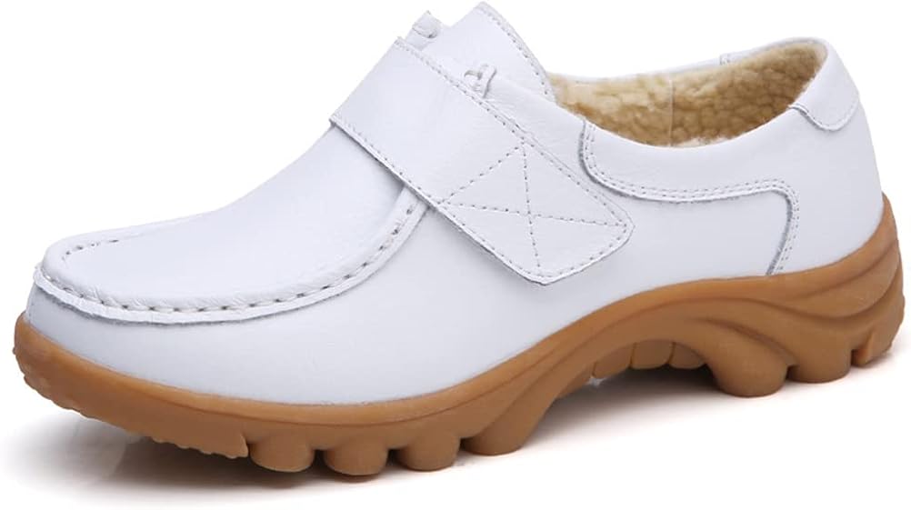 レディース モカシン ローファー ウォーキングシューズ 婦人靴 フラット 靴 おしゃれ スニーカー 軽量 歩きやすい 滑り止め 通学 柔らかい オフィス 可愛い 看護師 疲れにくい 通勤 裏起毛 快適 ナースシューズ 暖かい マジックテープ 超目玉