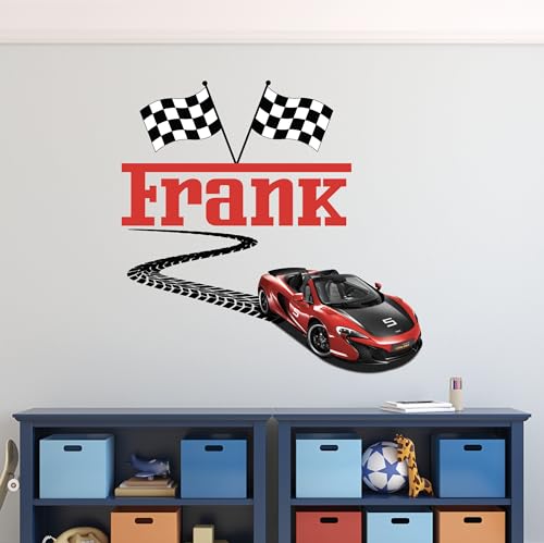 Vinilo Decorativo Supercar Personalizado para Niños miniatura 5