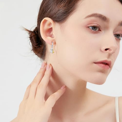 Image of 925 Sterling Silver Dog Earrings Cute Animal Puppy Stud Earrings Dog Jewelry Gifts for Women Girls Pet Lover Hypoallergenic Earrings for Sensitive Ears