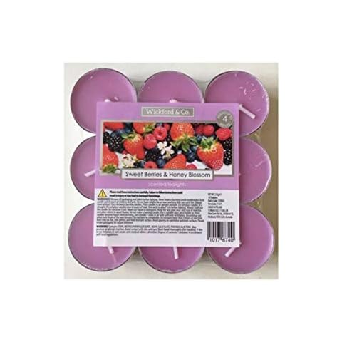 Wickford & Co CANDLE Sweet Berries & Honey Blossom 36 tea lights Scented tealights Cover
