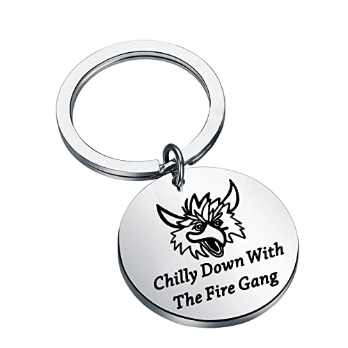 Zuo Bao Fantasy Films Jewelry Labyrinth Lovers Gift Chilly Down with the Fire Gang Keychain Gift for Fireys Lover(Chilly Down With The Fire Gang)