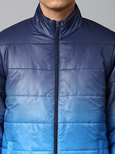 Image of Dennis Lingo Men's Long-Sleeve Ombre Dyed Puffer Jacket - Welt Pocket, Lightweight, Casual Dual Color Winterwear Jacket for Men