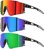 AWGSEE 3 Pack Kids Baseball Sunglasses Youth Sports Football...