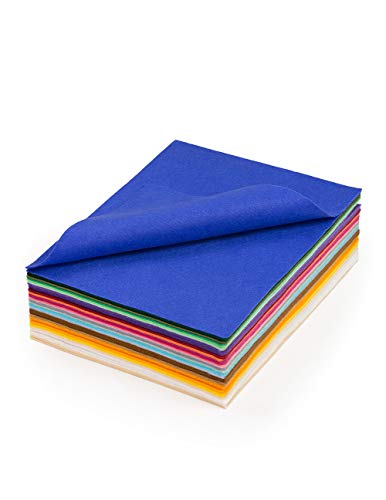 The Felt Store Assorted Pack Acrylic Craft Felt 50 Pcs, 9