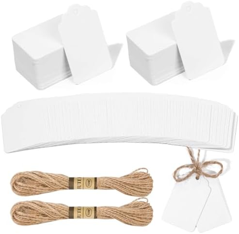 Etichette in Carta Kraft,150 Pezzi Etichette Regalo Carta Kraft