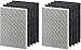 Nispira HEPA Filter Replacement for Fellowes HF-300 Aeramax 290/300 DX95 Air Purifier. Compared to Fellowes 0 Part 9287201, 2 Filters