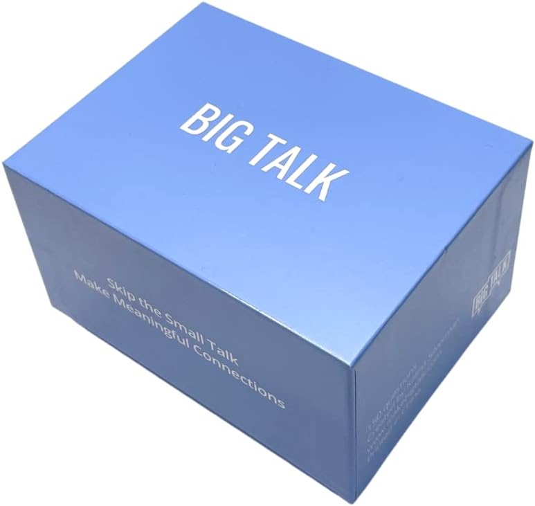 BIG TALK The Life Changing Question Card Game Version # 2! - Tabletop Edition Standard Playing Card Size - 150 Entirely New Questions to Skip The Small Talk!