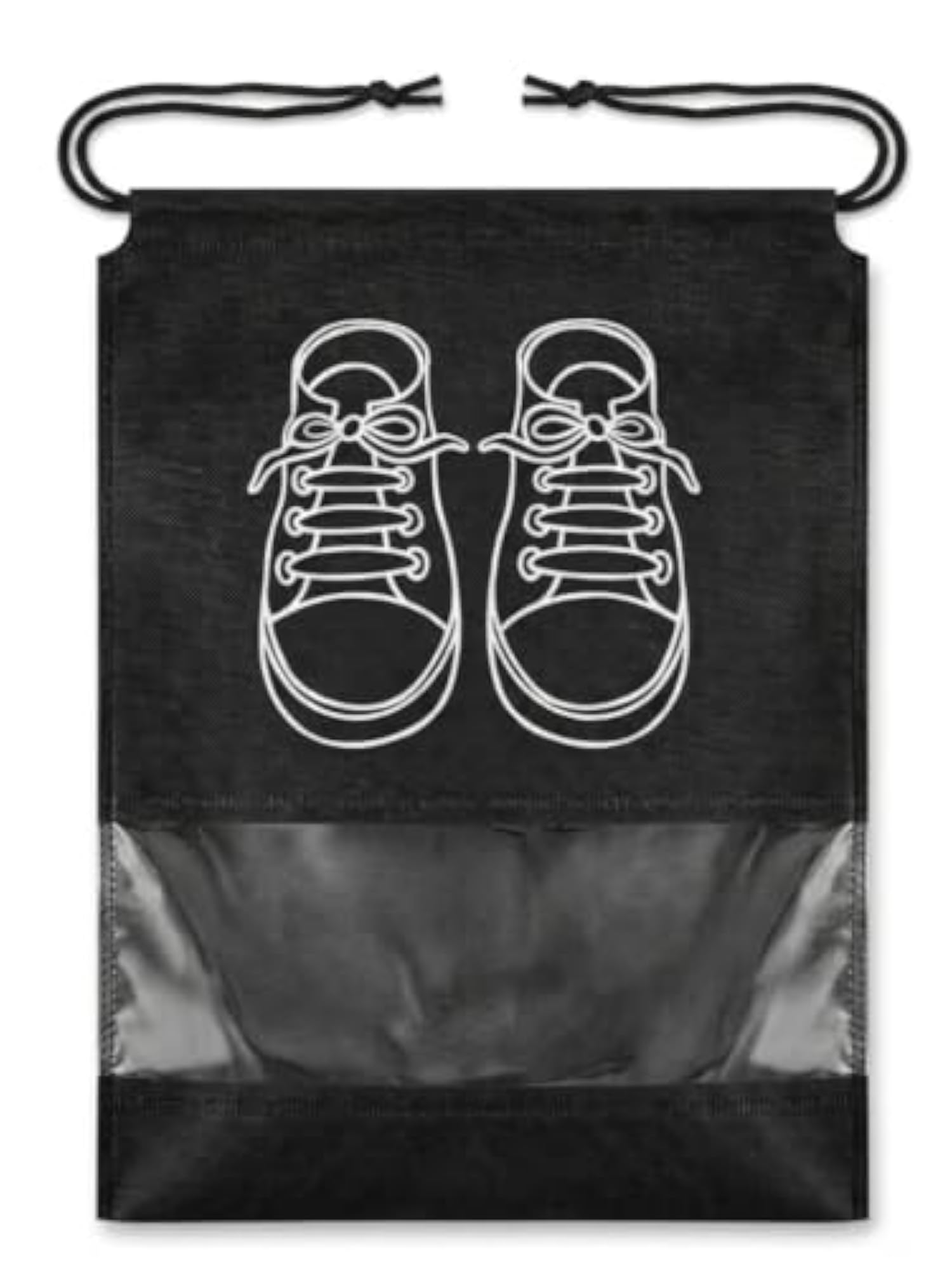 Black Travel Shoe Bag for Men and Women
