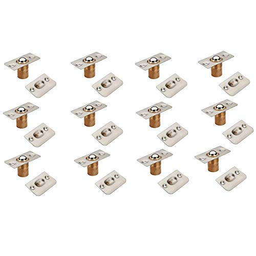 Tubayia 12 Stück Edelstahl Kugelschnäpper Möbelschnäpper für Schublade Schrank Tür