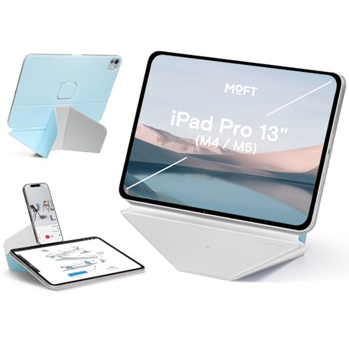MOFT Dynamic Folio Tablet Stand for Desk Compatible with iPad Pro 13-inch (M5 2025/M4 2024), Slim Magnetic Tablet Holder Case with 20+ Viewing Angles,