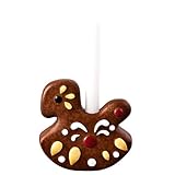 porzellan leuchtenburg handbemalt Hutschenreuther 02460-725500-26638 Weihnachtsleckereien Porzellan-Leuchter Lebkuchenpferd mit Kerze im Geschenkkarton