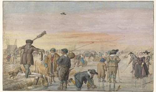 Tableau Hendrick Avercamp impression d'art premium sur toile 60x90cm