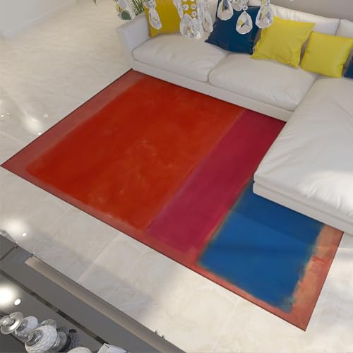 Tapis antidérapant style Rothko 120x210cm résistant et facile à nettoyer - 2