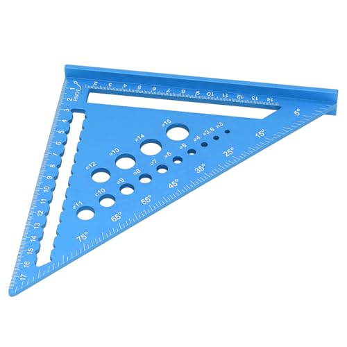 Regla de 7 pulgadas con transportador para carpintería miniatura 4